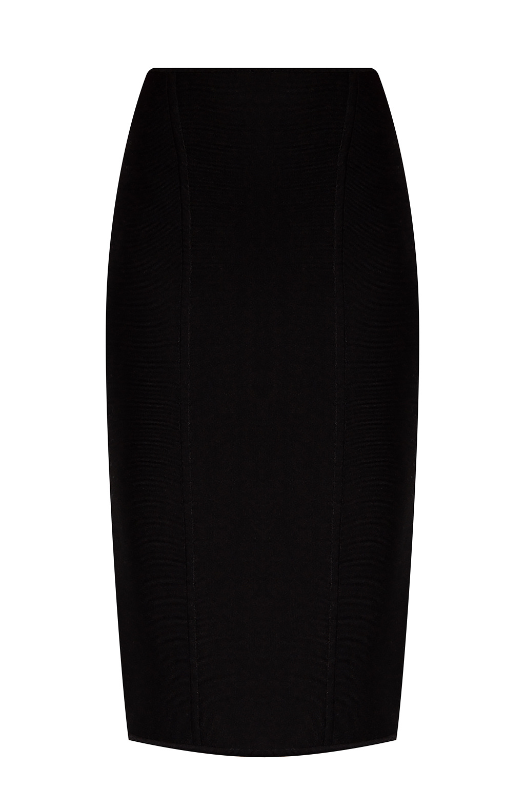 【送料&関税込】Versace Pencil Skirt Versace Leopard Pencil Skirt with Safety Pin Brooch | Neiman